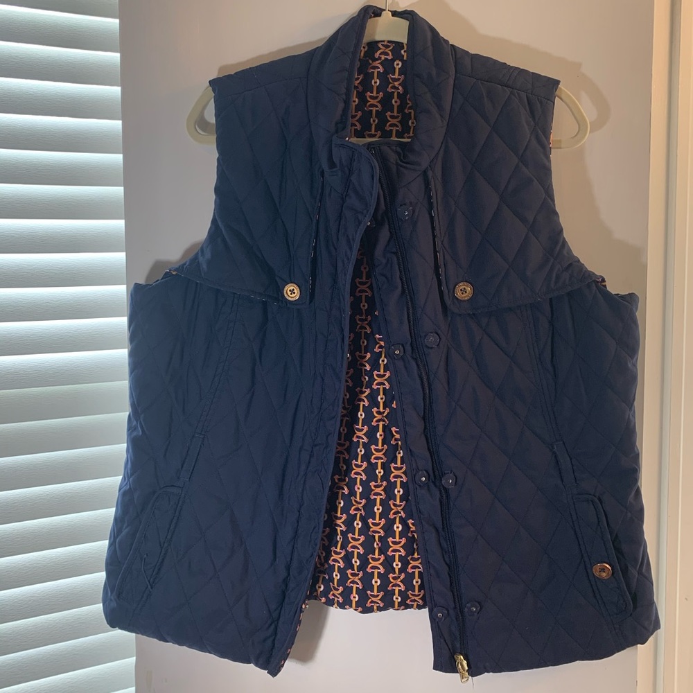 Navy Blue Lilly Pulitzer Puffy Vest